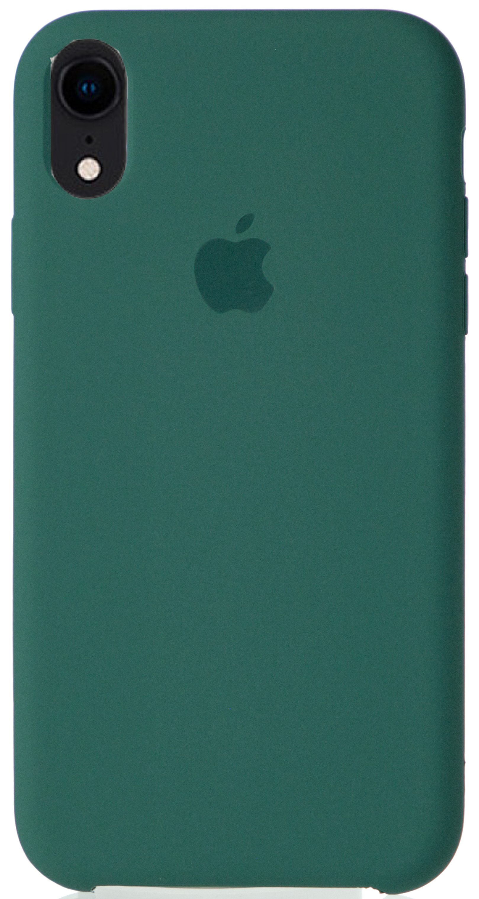 Чехол Silicone Case для iPhone XR темно-зеленый в Тюмени